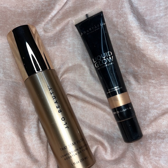 JLO BEAUTY COMPLEXION BOOSTER & ABH LIQUID GLOW highlighter, full size - Picture 2 of 6